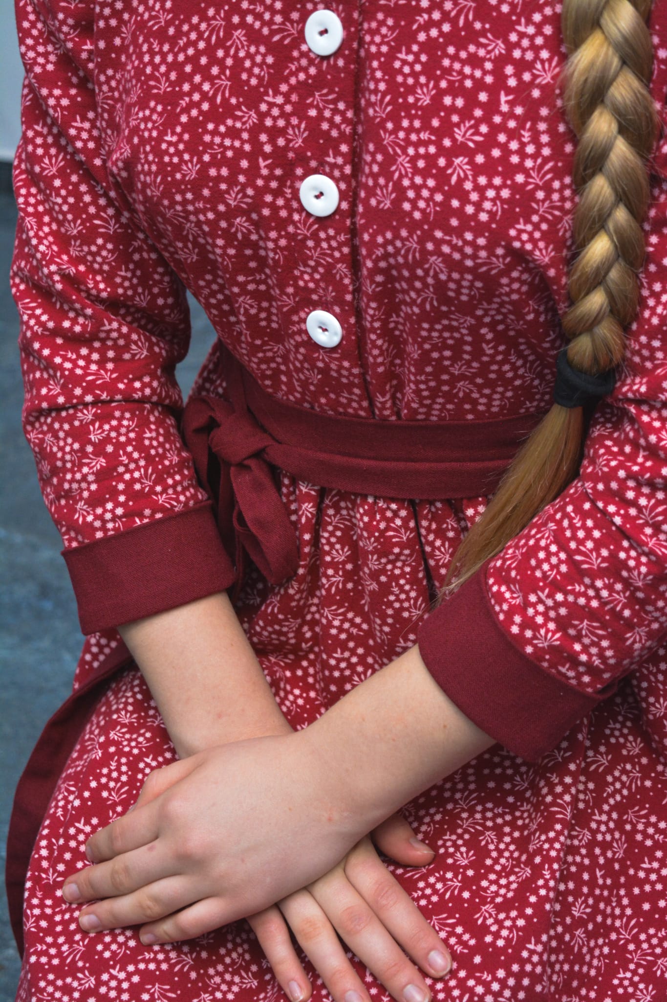 Snowflake Dress - warm modest winter dress